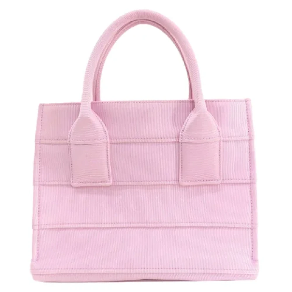 Salvatore Ferragamo Pre-owned Canvas handbags Pink Dames