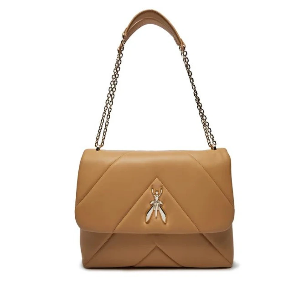 PATRIZIA PEPE Fly Padded Schoudertas Beige Dames