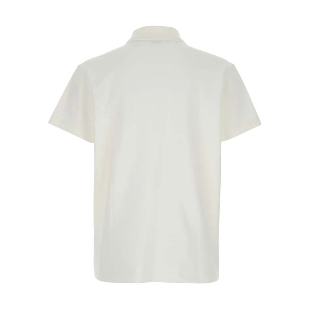 Burberry Witte Polo met Equestrian Knight Logo White Heren