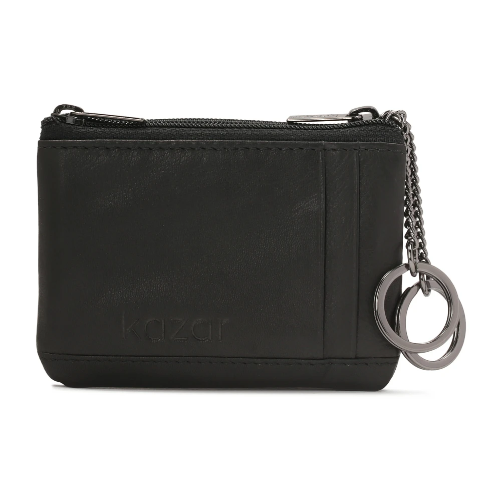 Kazar Zwart leren sleuteletui Black Heren