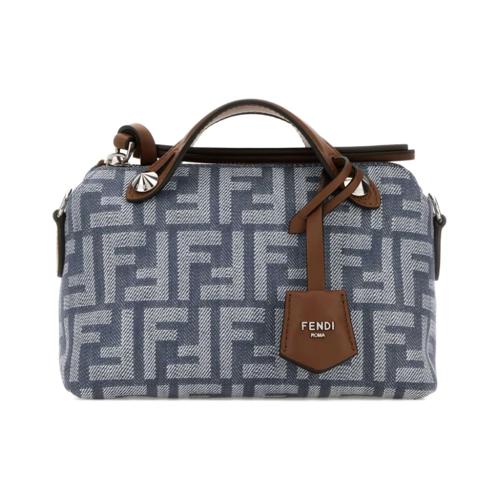 Fendi Women's Blue Ff-Motif Shoulder Bag