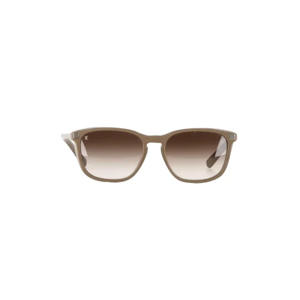 Louis Vuitton Vintage Pre-owned Acetate sunglasses Beige Dames