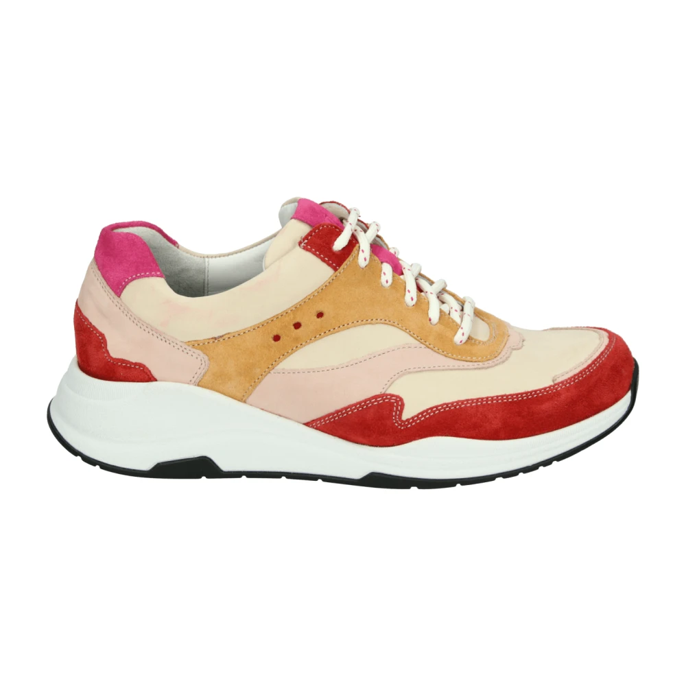 Durea Sportieve Lage Damesschoenen Dessin Dames Schoenen Veelkleurig Multicolor