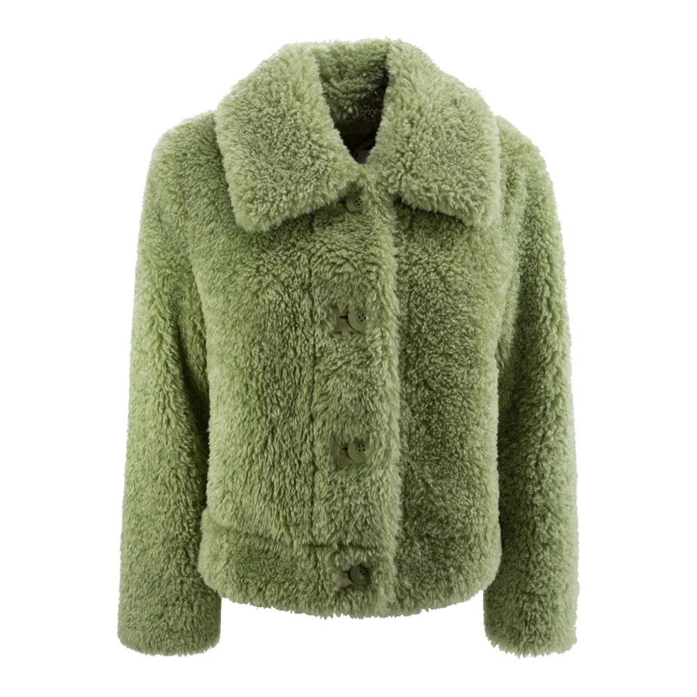 Stand Studio Groene Faux-Fur Stand Jas Green Dames