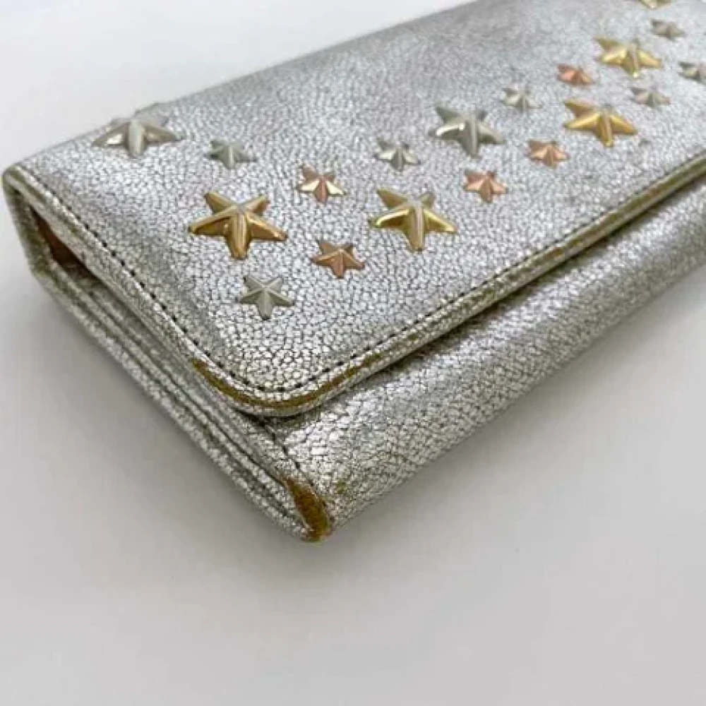 Jimmy Choo Pre-owned Leather wallets Gray Dames
