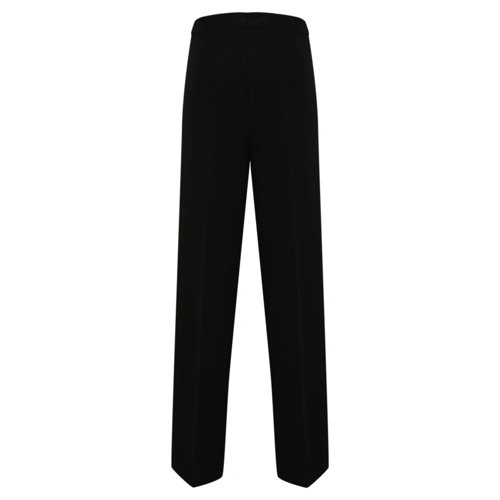 Liviana Conti Zwarte Crepe Broek Black Dames