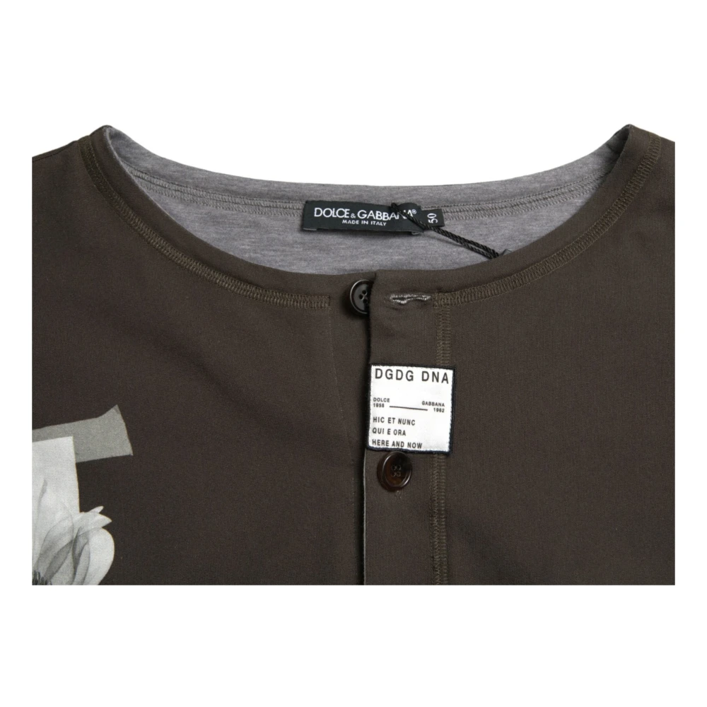 Dolce & Gabbana Elegante katoenen trui Gray Heren