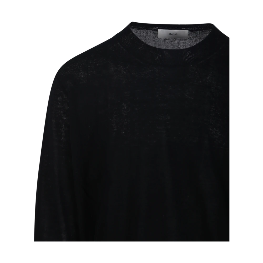 Dunst Zwarte Crew Neck Sweater Black Heren