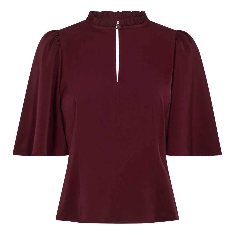 Co'Couture AdnaCC Bordeaux Blouse 35812 Red Dames