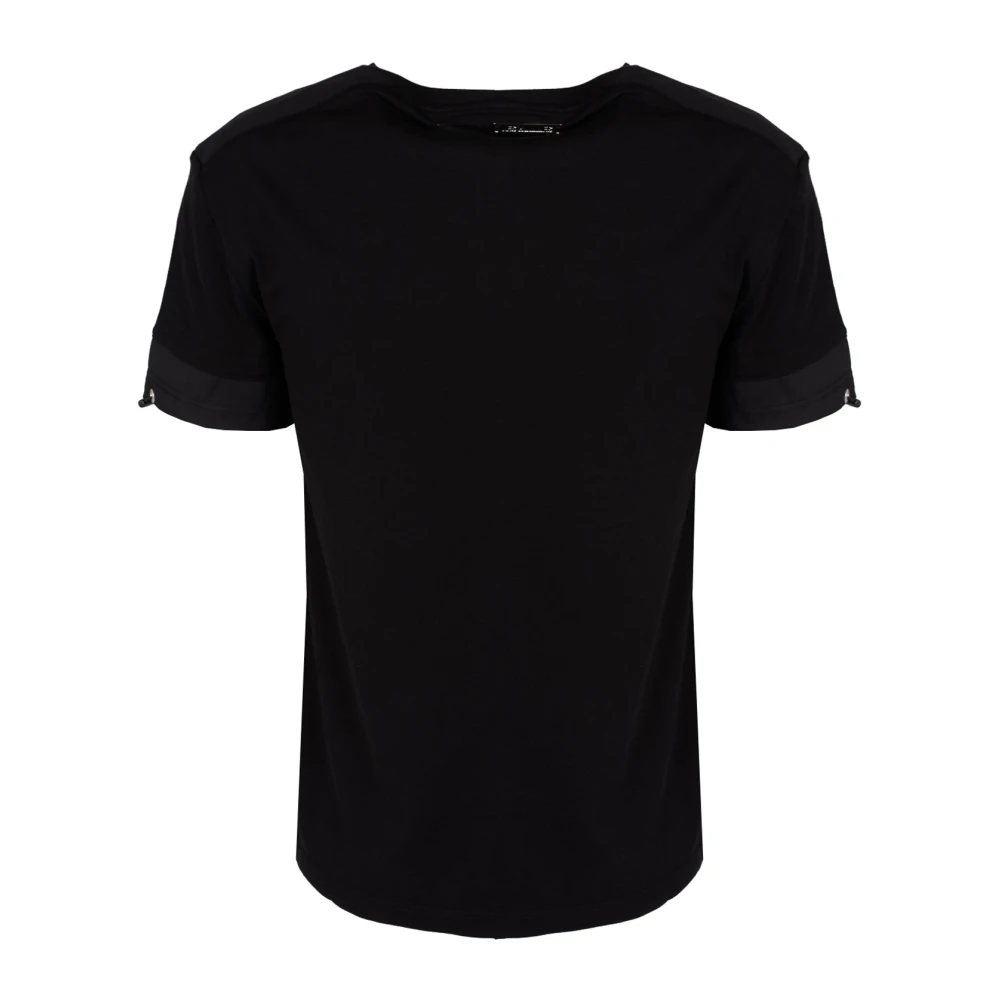 Les Hommes Elegante Ronde Hals T-Shirt Black Heren