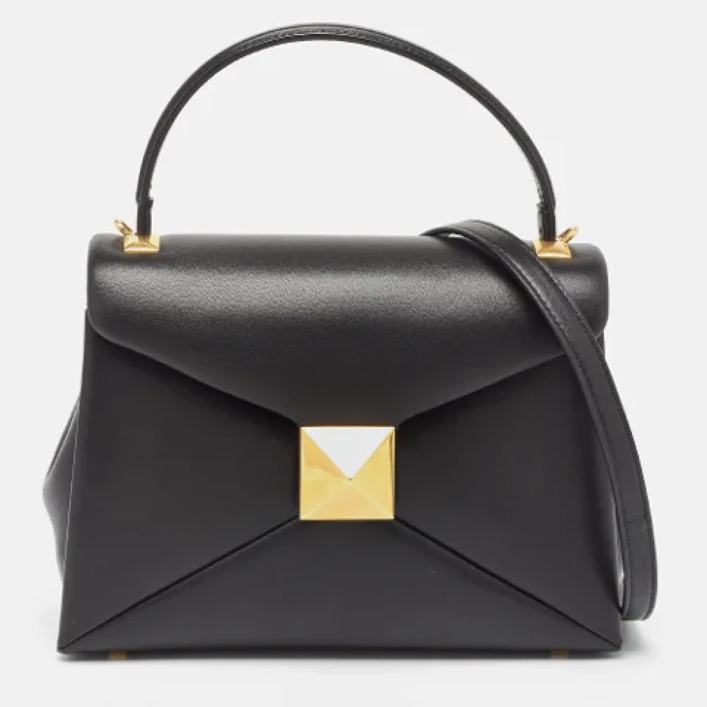 Valentino Vintage Pre-owned Leather handbags Black Dames
