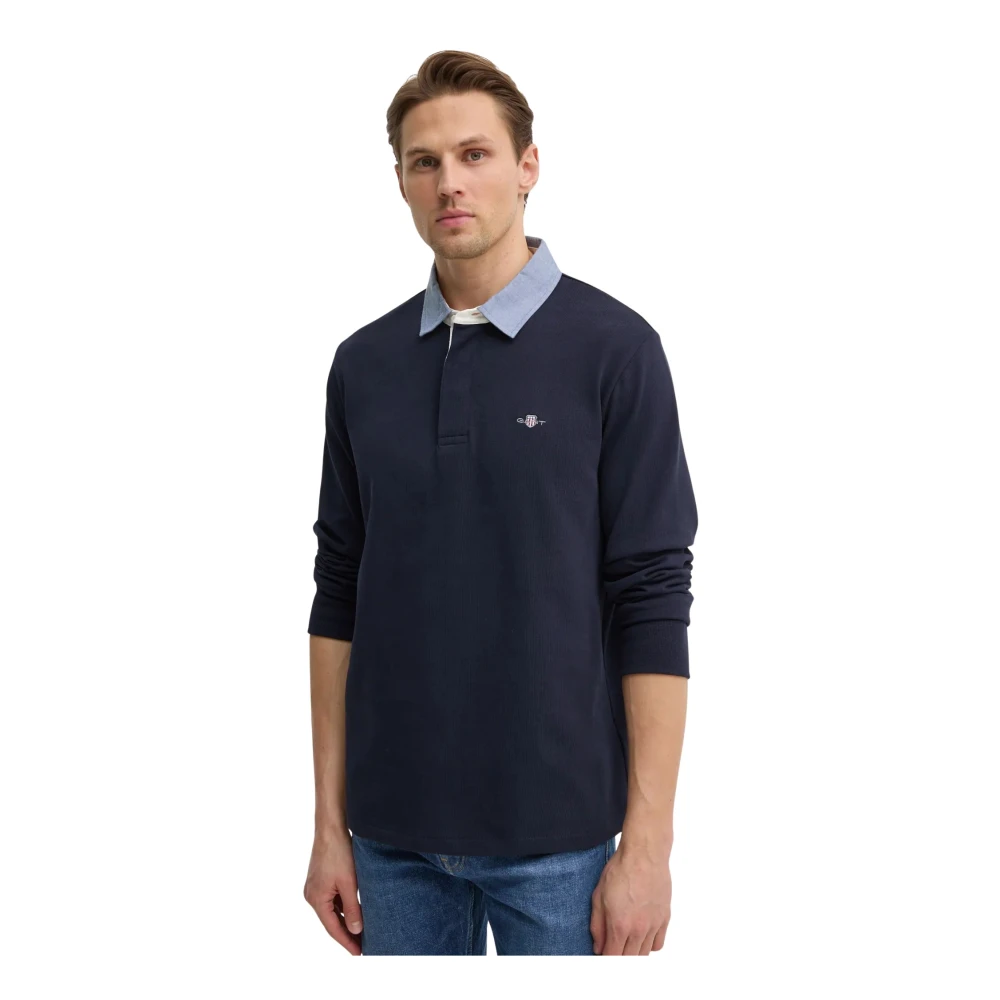 Gant , Herren, Oberteile, Blau, L