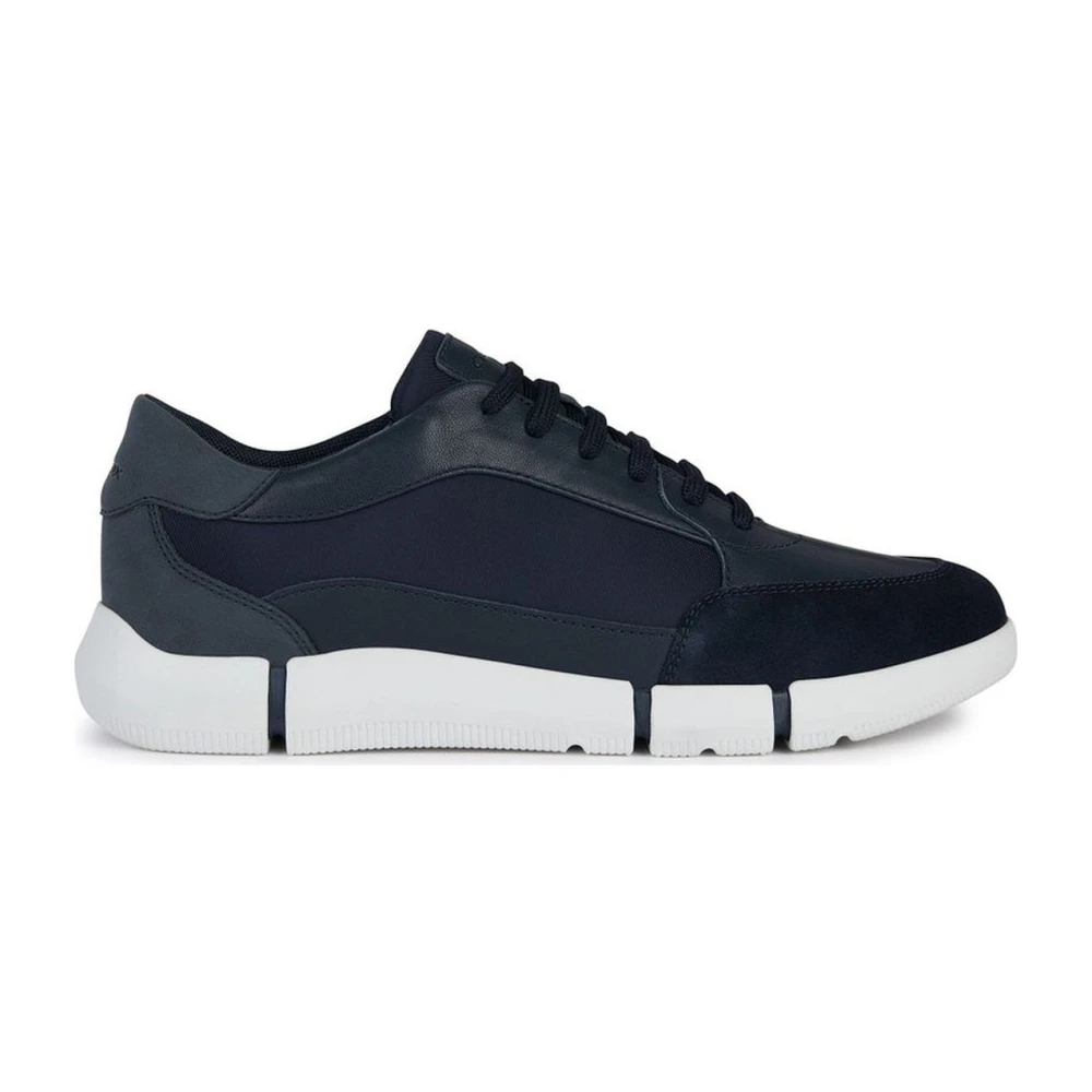 Geox Men's Blue Sneakers, 10 Uk, Trainers For