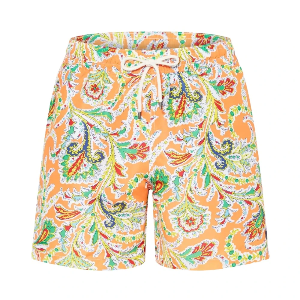 Ralph Lauren Oranje zwemshorts met paisley-print Multicolor Heren