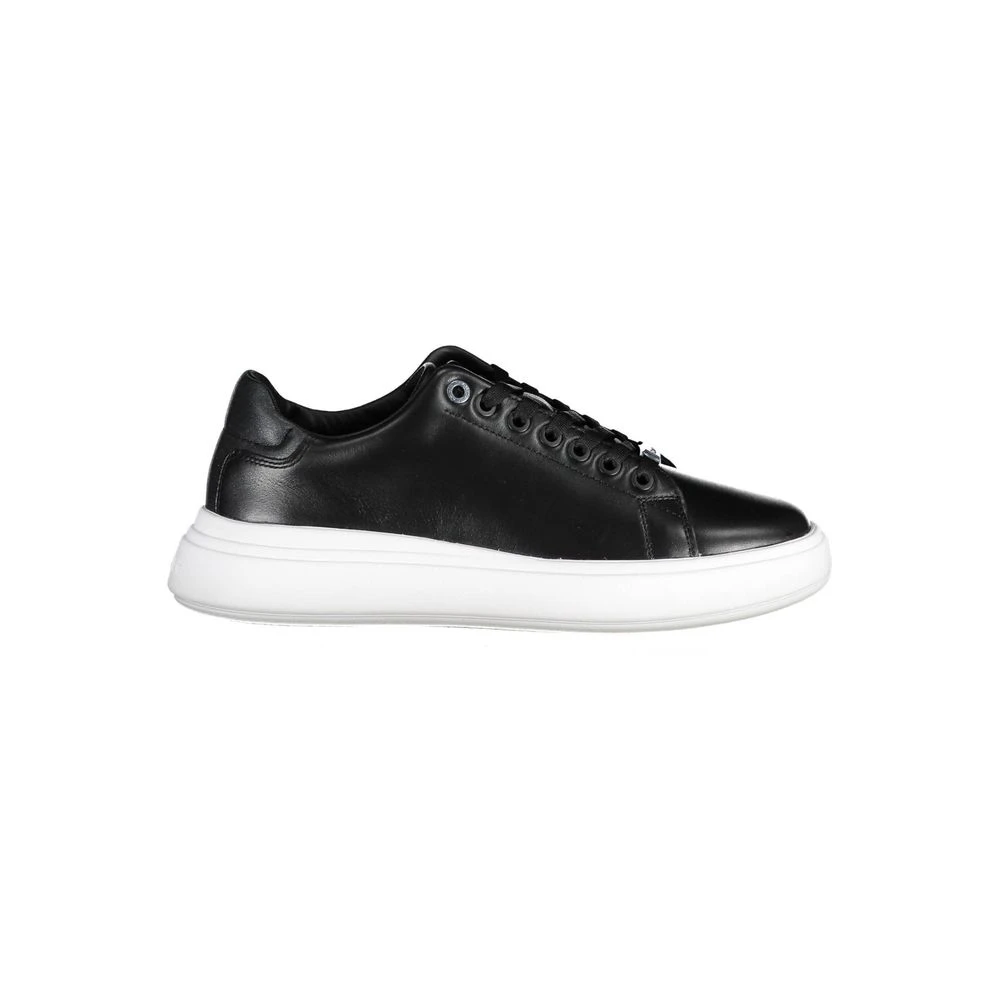 Calvin Klein Women's Black Polyester Sneaker With Contrasting Details