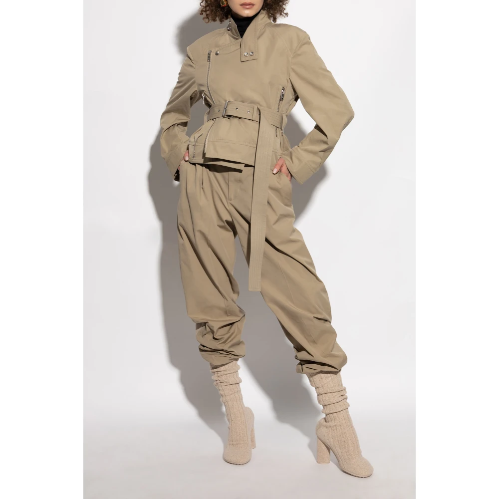 Bottega Veneta Hoge taille broek Beige Dames