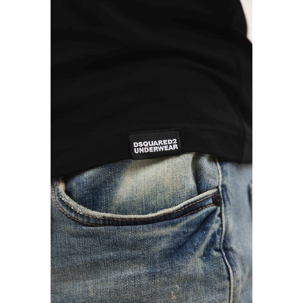 Dsquared2 Round Neck T-Shirt Black Heren