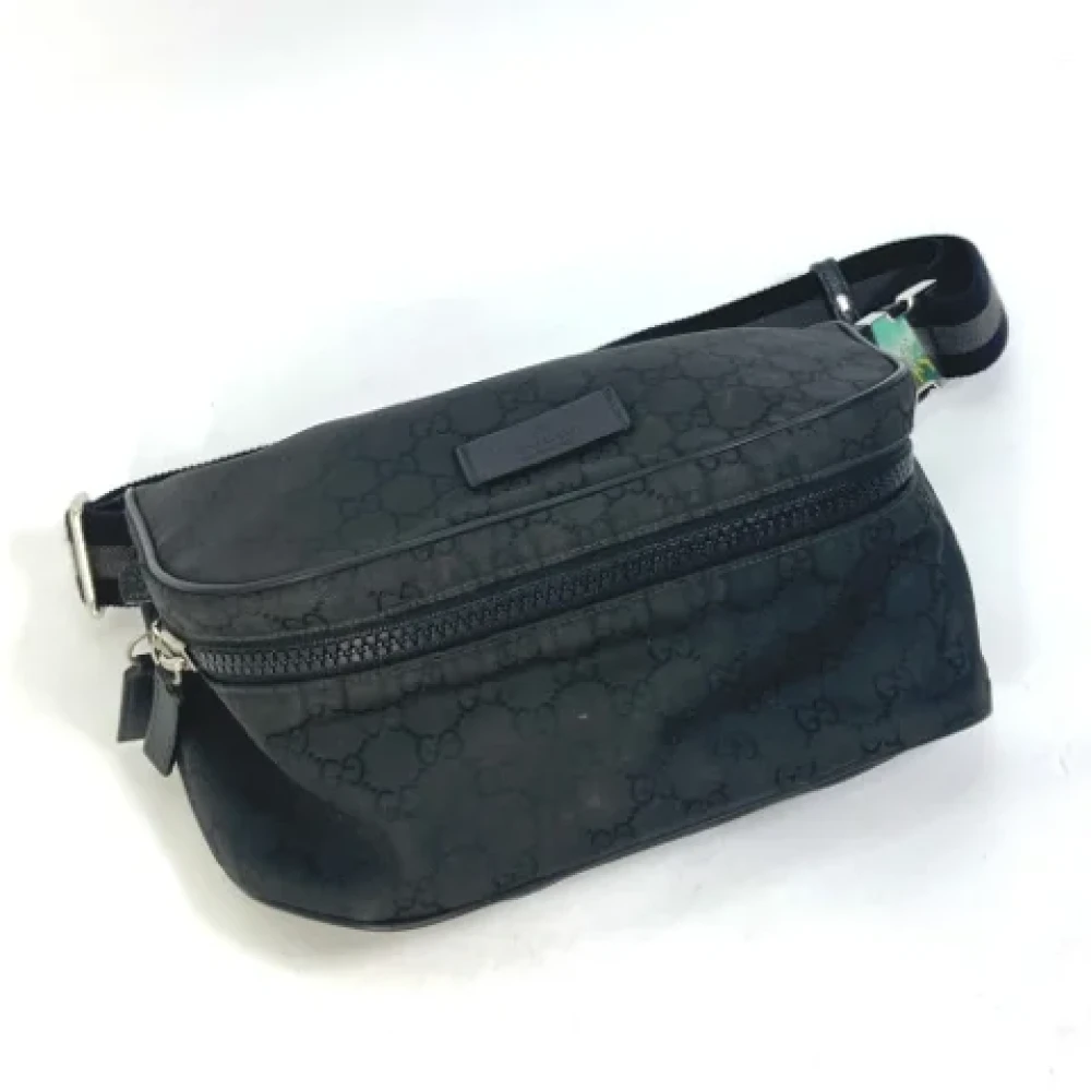 Gucci Vintage Pre-owned Canvas gucci-bags Black Heren