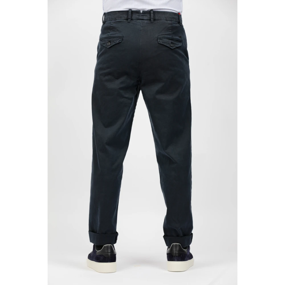 Mason's Wijde broek Blue Heren