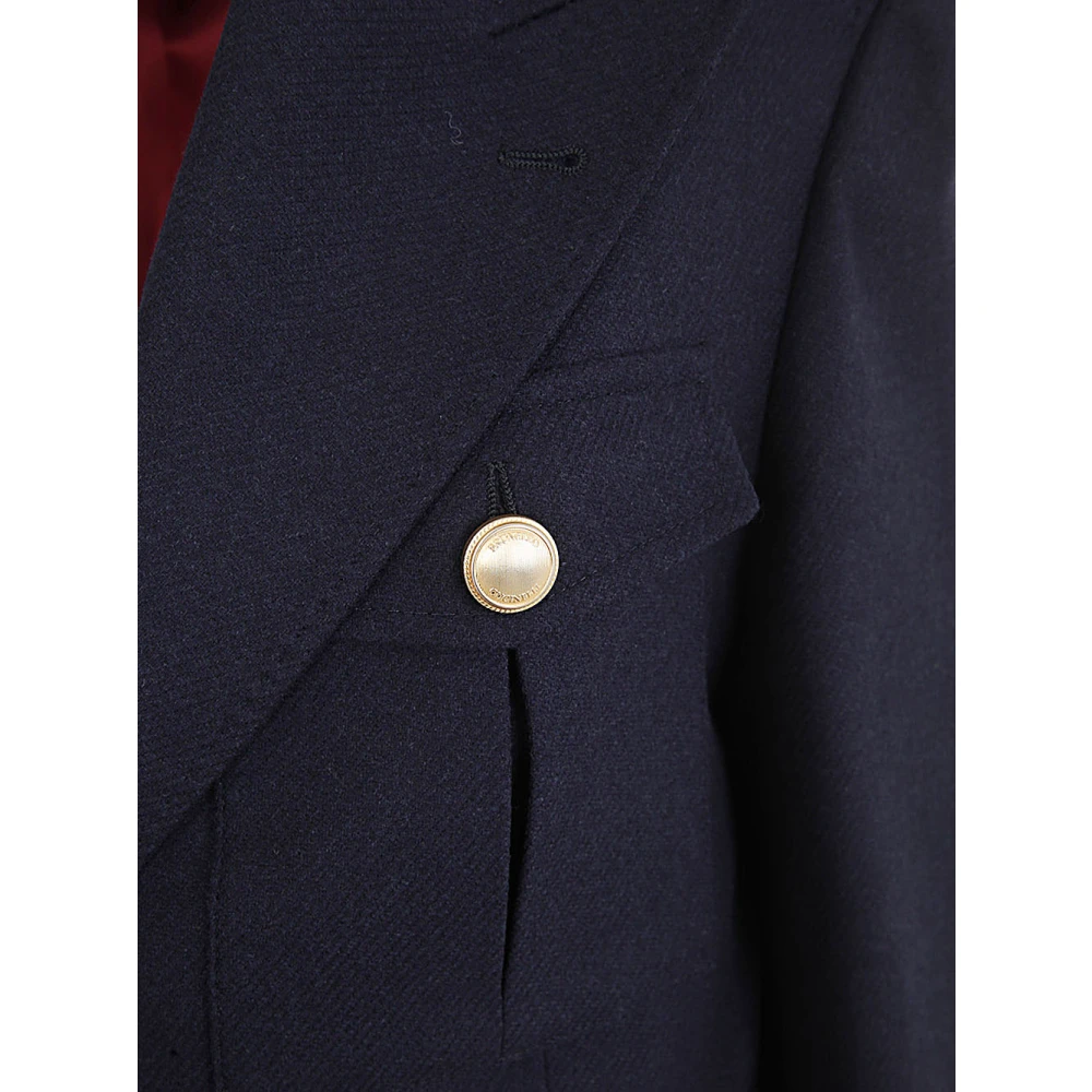 BRUNELLO CUCINELLI Marineblauwe Deconstructed Jas Blue Heren