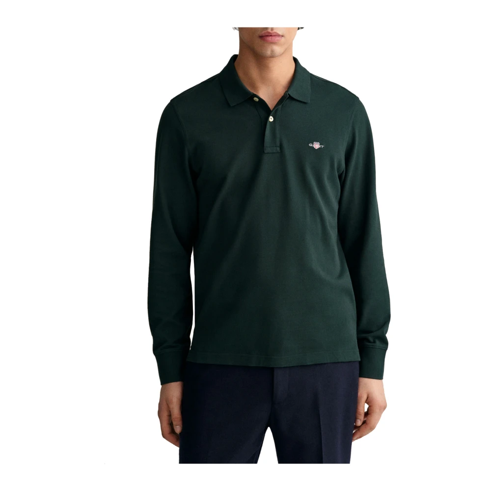Gant Klassieke Polo Shirt Green Heren