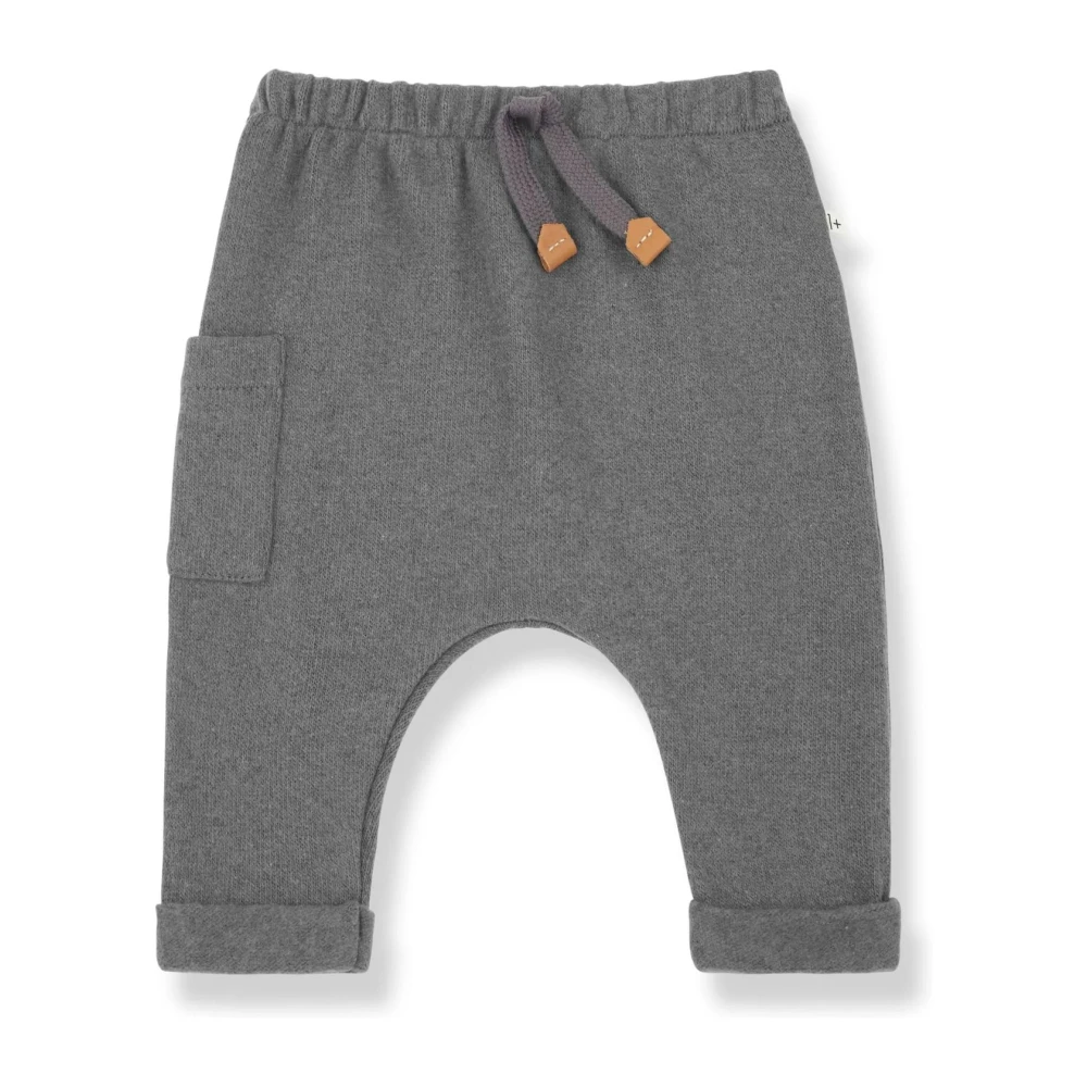 1 + IN THE Family Grå Cargo Byxor i Mjuk Fleece Gray, Unisex