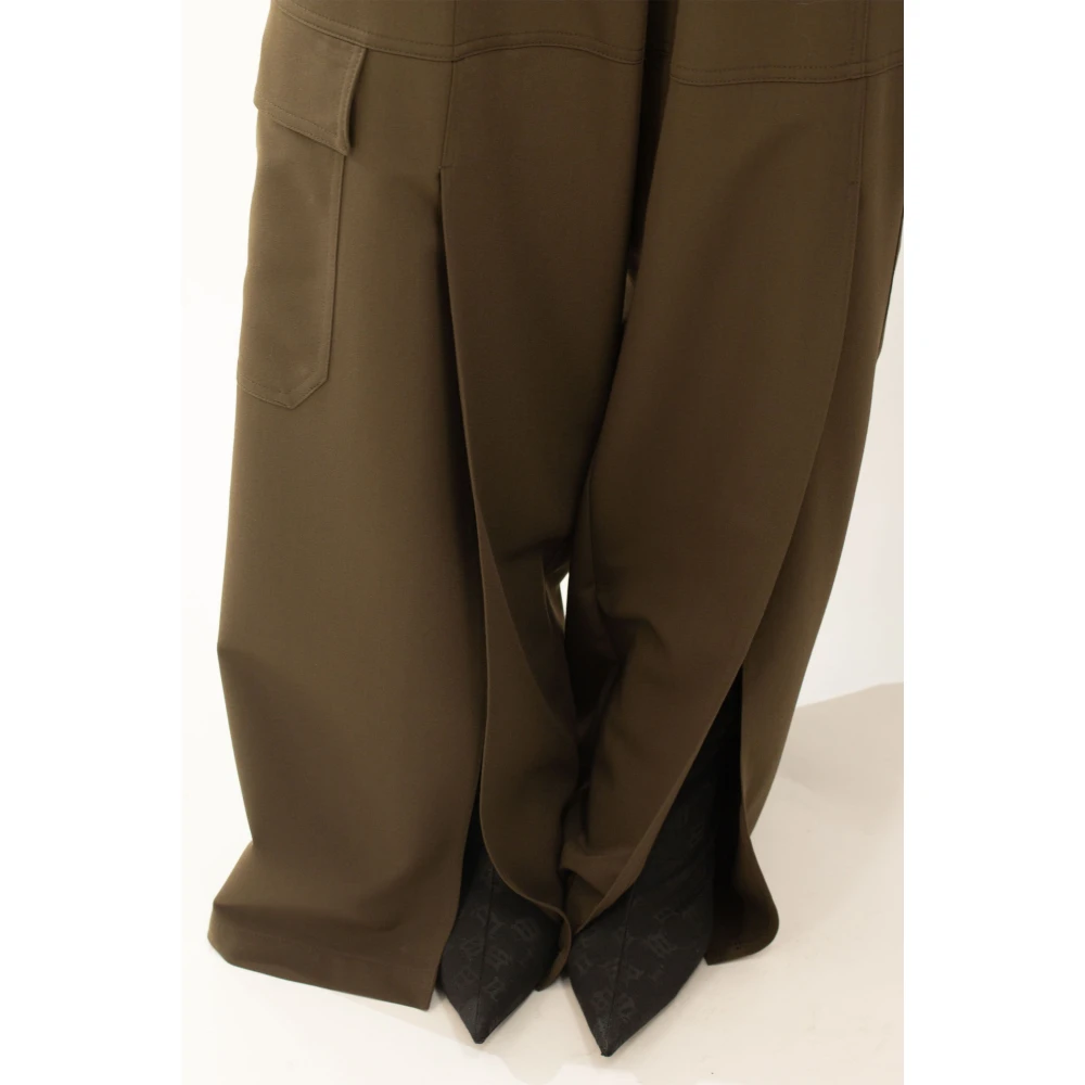 pinko Wijde Cargo Broek in X93 Green Dames
