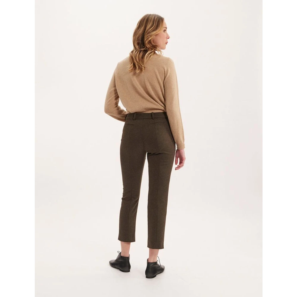 Ines De La Fressange Paris Audrey khaki broek Green Dames