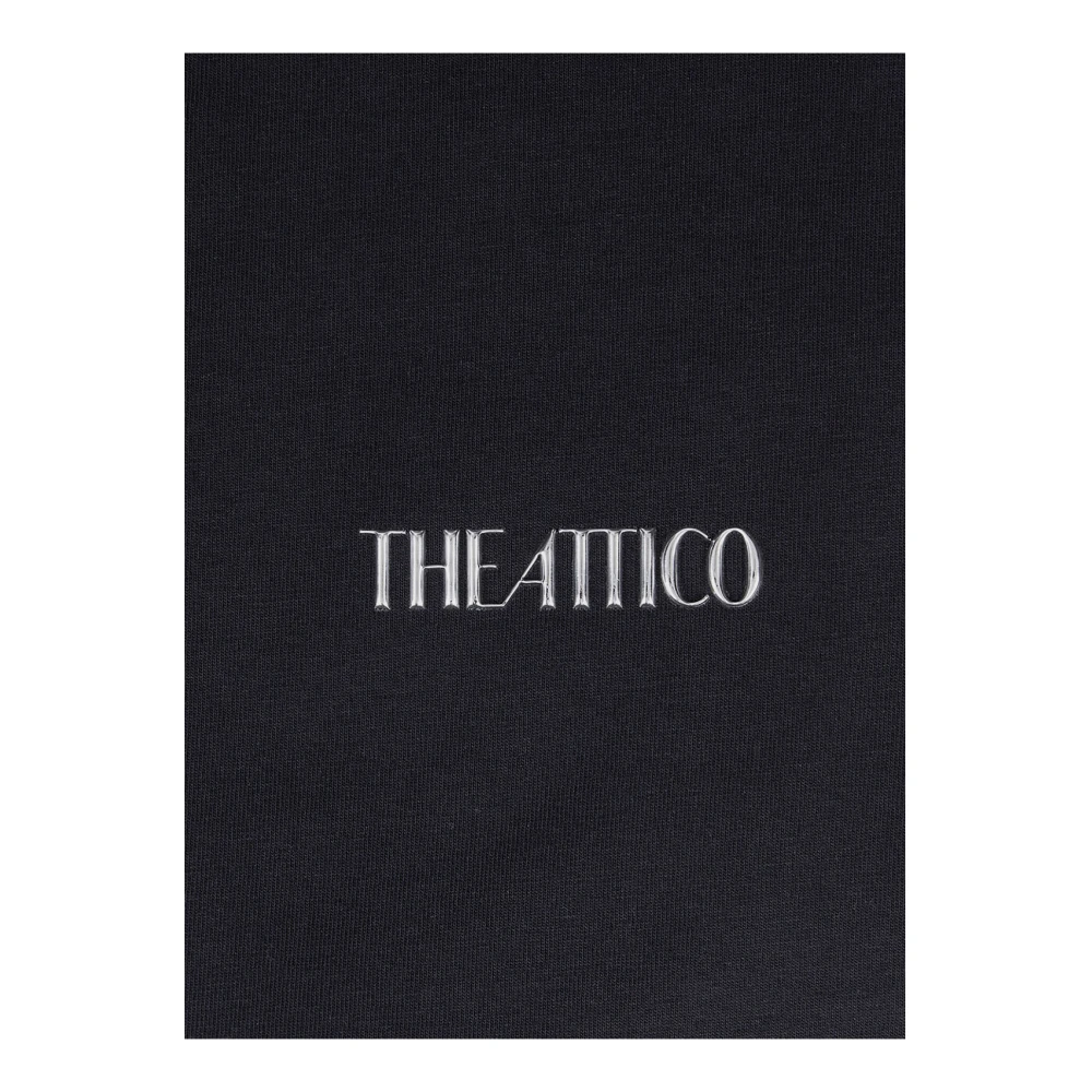 The Attico Kilie T-Shirt Black Dames