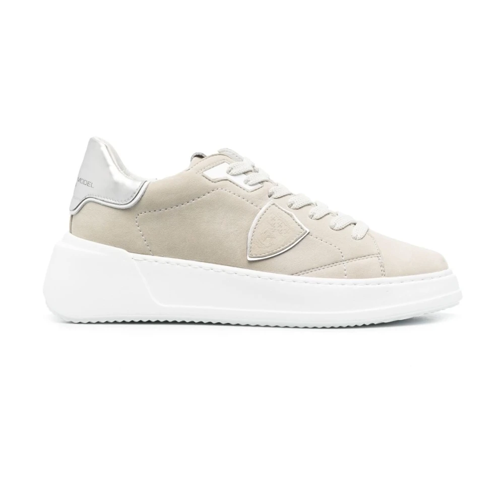 Philippe Model Tres Temple Sneaker Dames Schoenen Beige