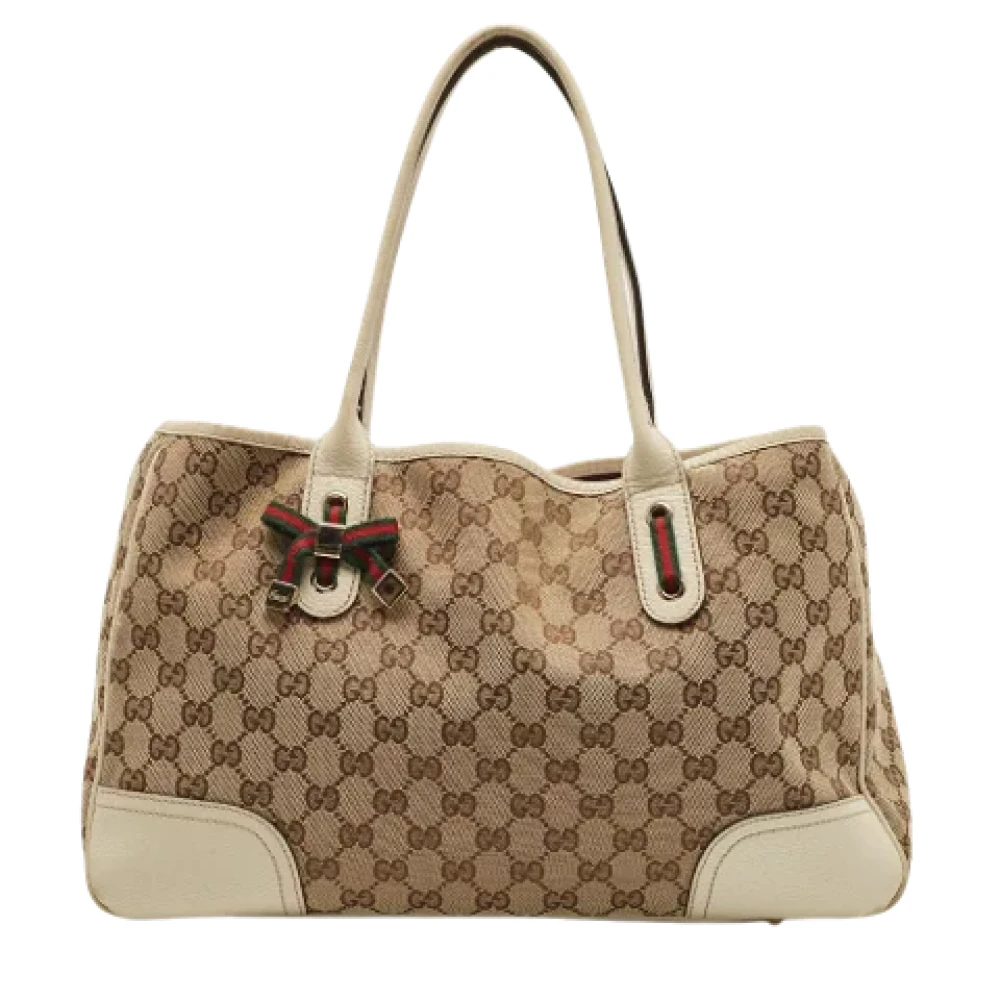 Gucci Vintage Pre-owned Canvas totes White Dames