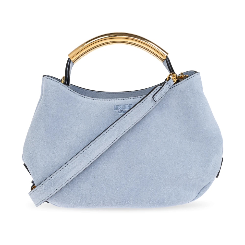 Moschino Suède handtas Blue Dames