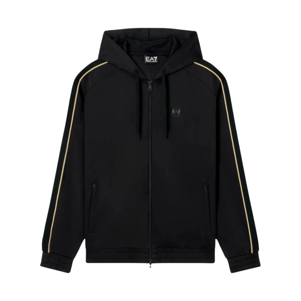 Emporio Armani Ea7 Uomo Nero Felpe, M, New,