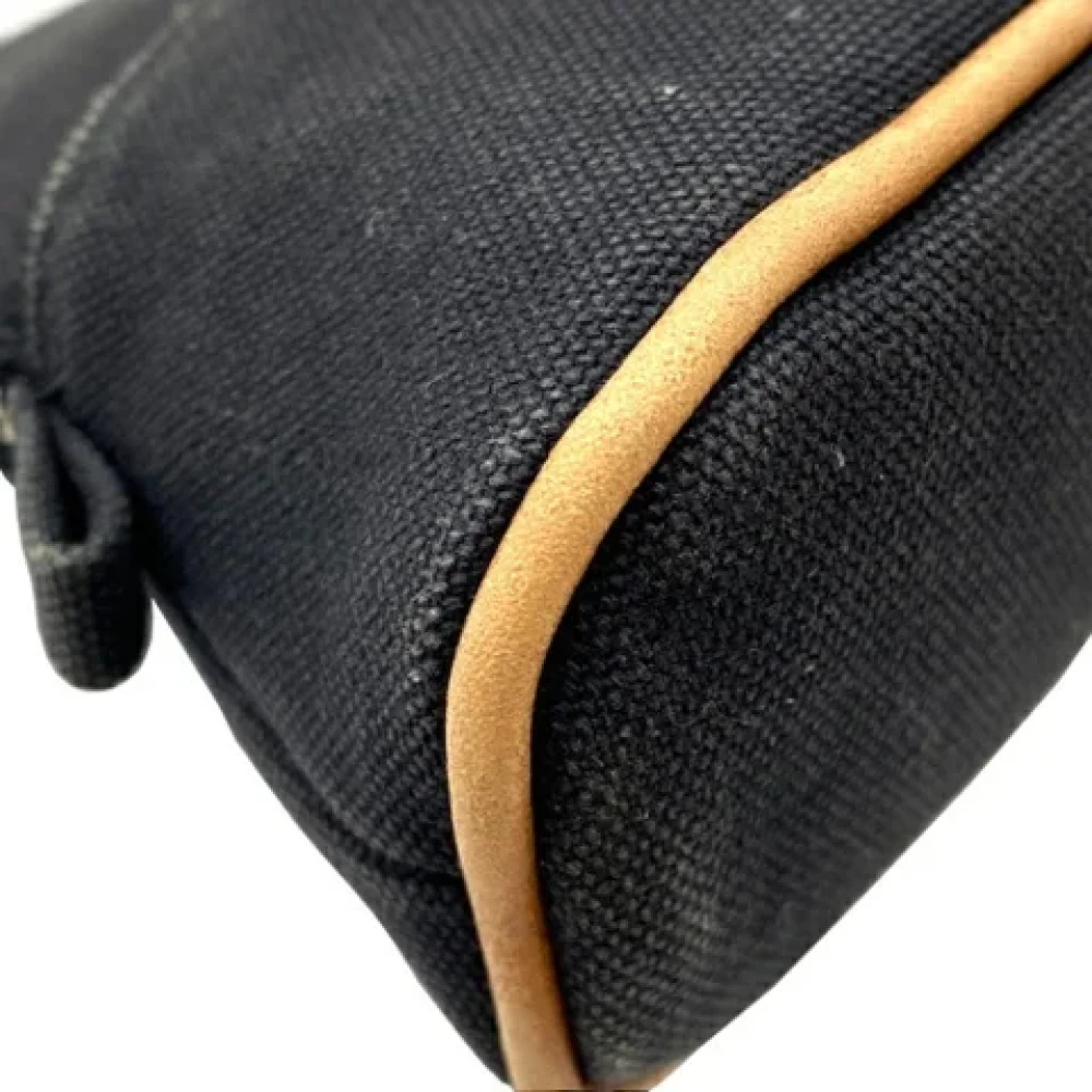 Hermès Vintage Pre-owned Canvas pouches Black Dames