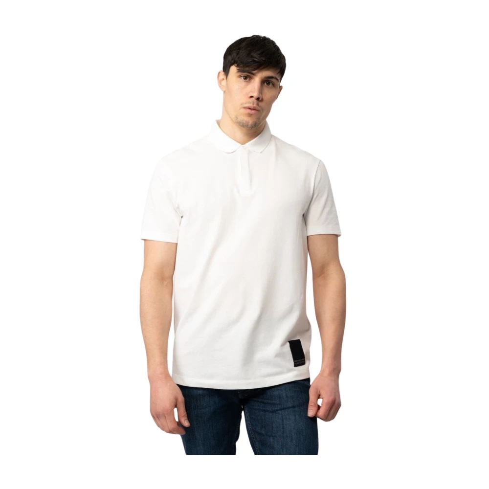 Armani Exchange Polo Shirts White Heren