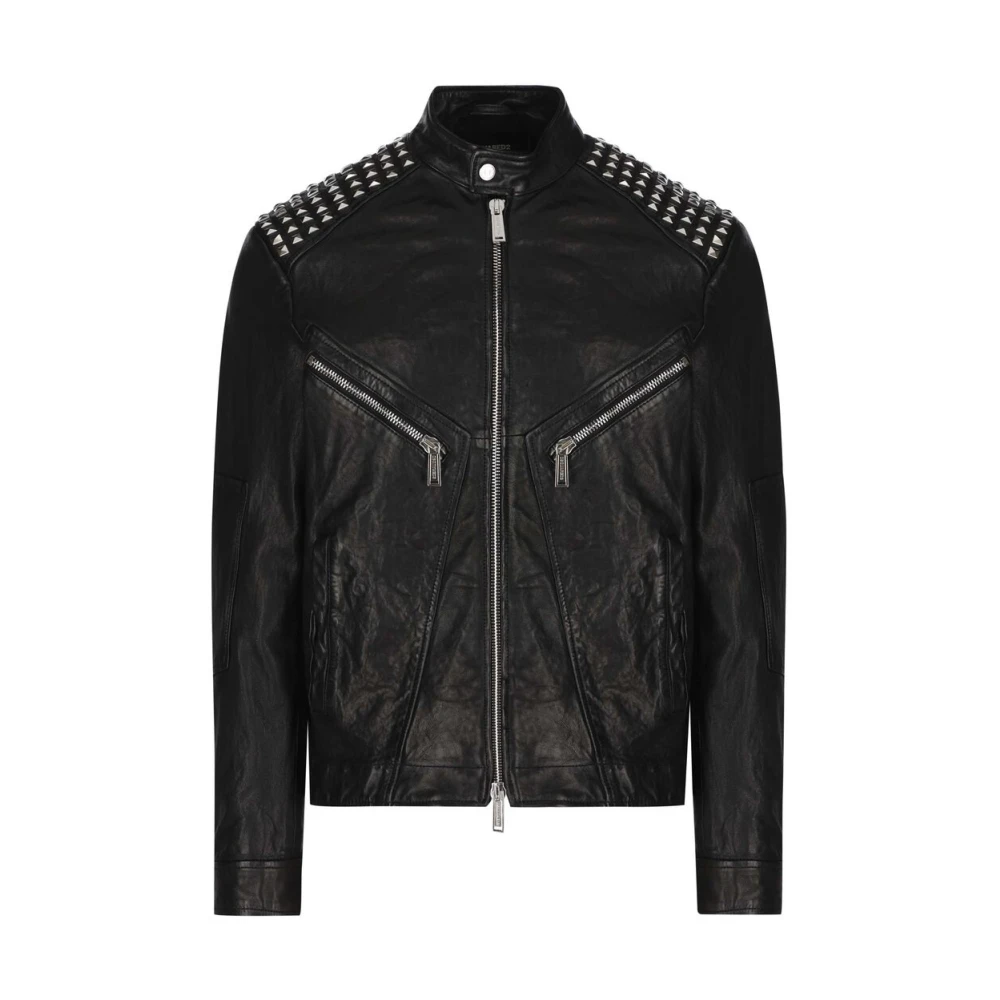 Jackets > Leather Jackets - - Dsquared2 - Modalova