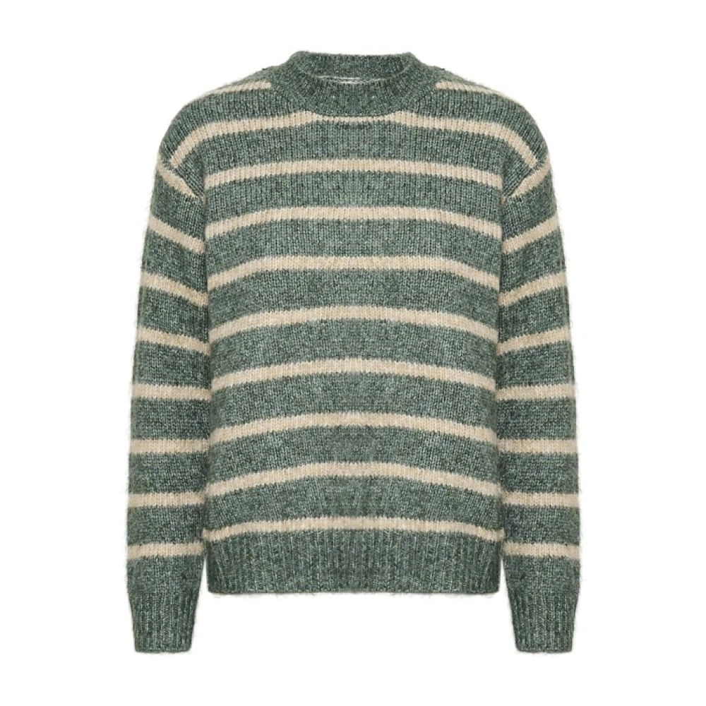 Kaffe Gestreepte Pullover Trui Green Dames