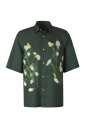 green-floral-satin-shirt