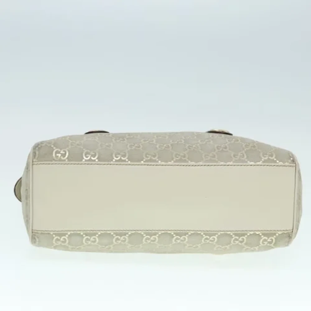 Gucci Vintage Pre-owned Canvas gucci-bags White Dames