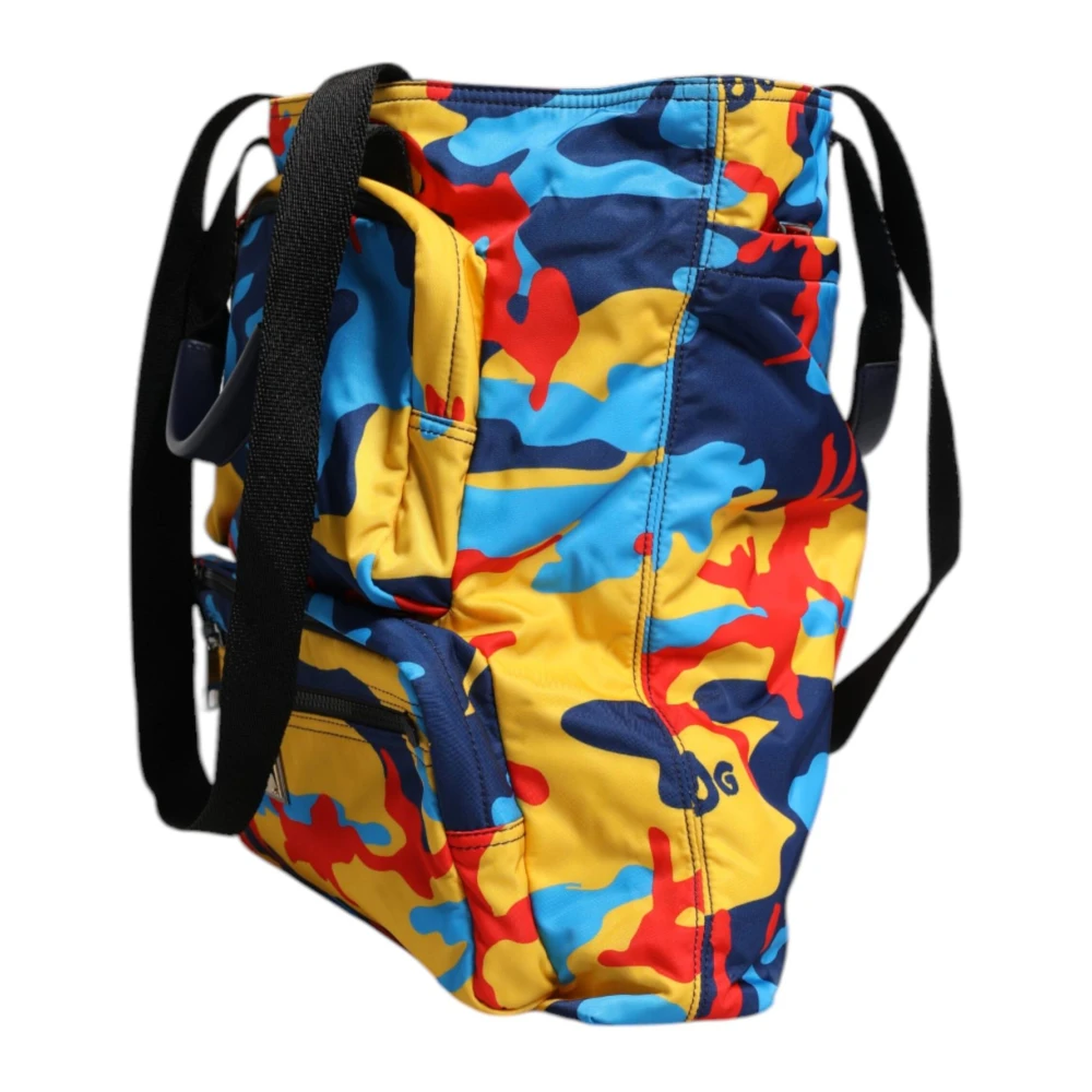 Dolce & Gabbana Multicolor Camo Nylon Shopper Tas Multicolor Dames