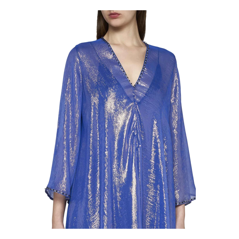 Forte Elegante Jurken Collectie Blue Dames