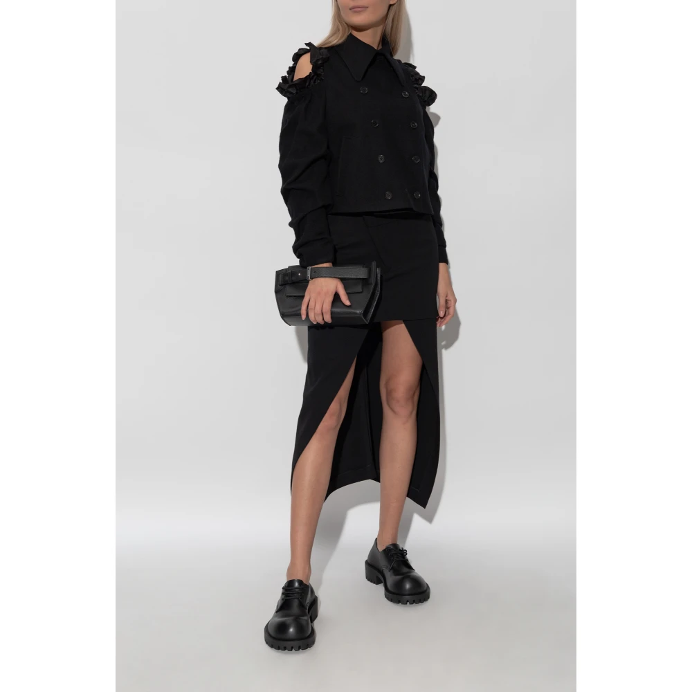Comme des Garçons Double-breasted jas met splitten Black Dames