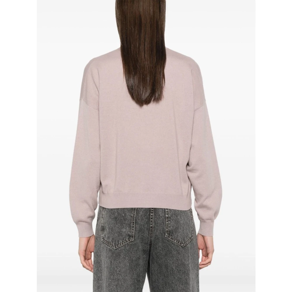 BRUNELLO CUCINELLI Stijlvolle Gebreide Cardigan Sweater Pink Dames