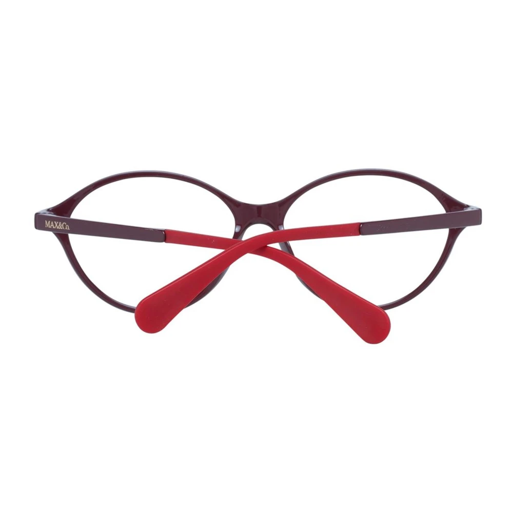 Max & Co Bourgondische Ronde Brilmonturen voor Vrouwen Brown Heren