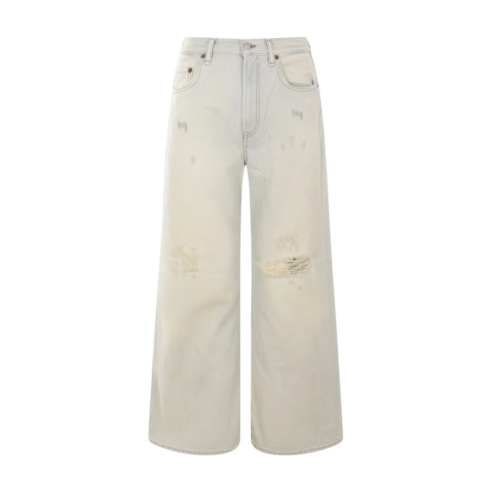 Acne Studios Bred Ben Slitna Denim Jeans Blue, Dam