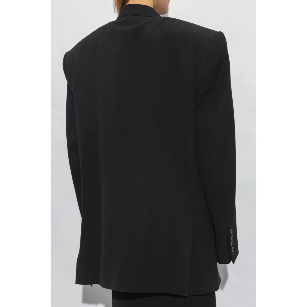 Balenciaga Oversized double-breasted blazer Black Dames