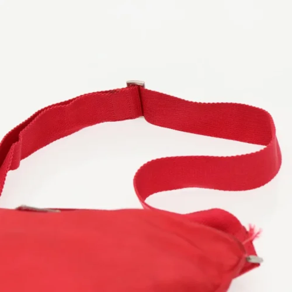 Prada Vintage Pre-owned Nylon prada-bags Red Dames