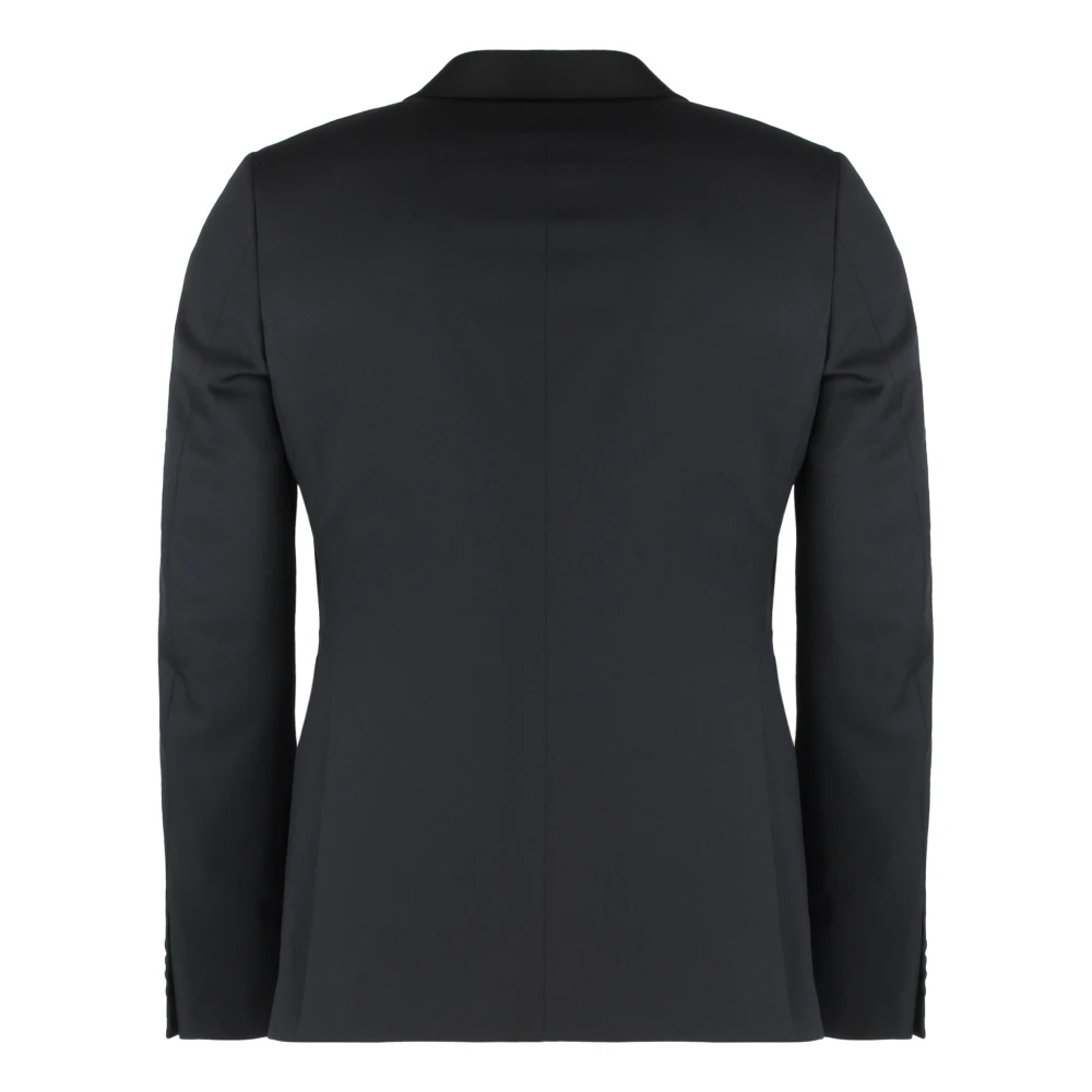 Ermenegildo Zegna Wollen pak met satijnen revers Black Heren