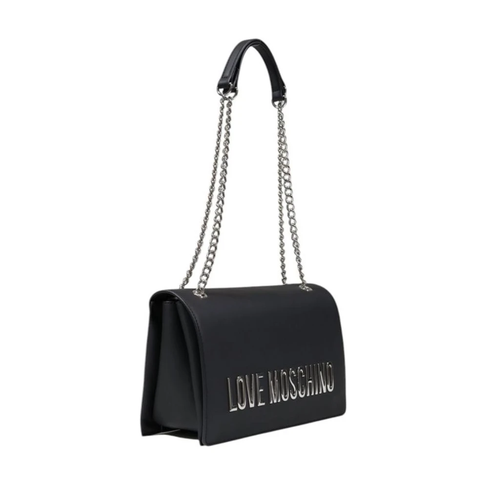Love Moschino Grijze Polyethyleen Handtas Dames Medium Gray Dames