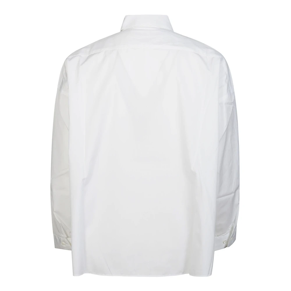 Marni Logo Lange Mouw Shirt White Heren